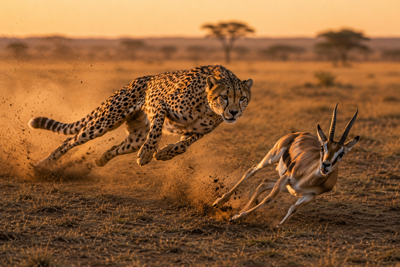 cheetah almost caught deer