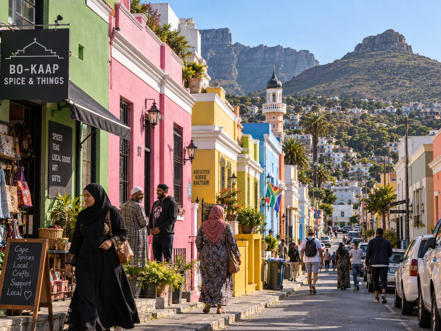 Modern Bo-Kaap remains a living residential community among its famous colourful historic houses.