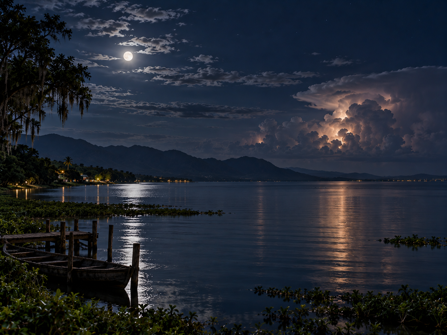 Lake Maracaibo can have quiet nights because Catatumbo lightning is frequent but not literally continuous.
